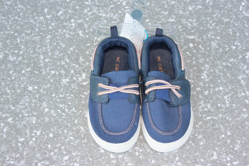 Carter's, NWT, "Cosmo," Baby Boat Shoe, Size 8, Navy Classic Preppy, Coastal Boy